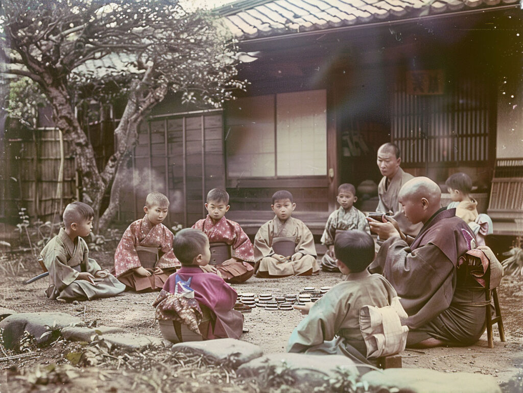 江戸時代の寺子屋のイメージ