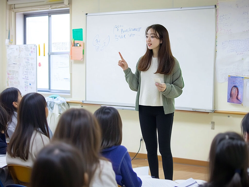 指導している先生のイメージ