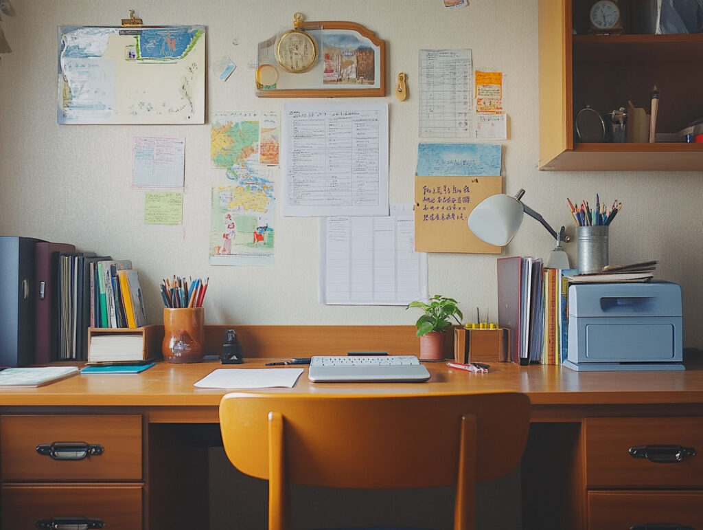 片付いた環境の机