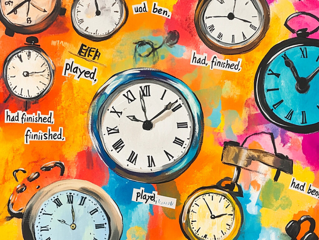 過去完了の英語のイラスト