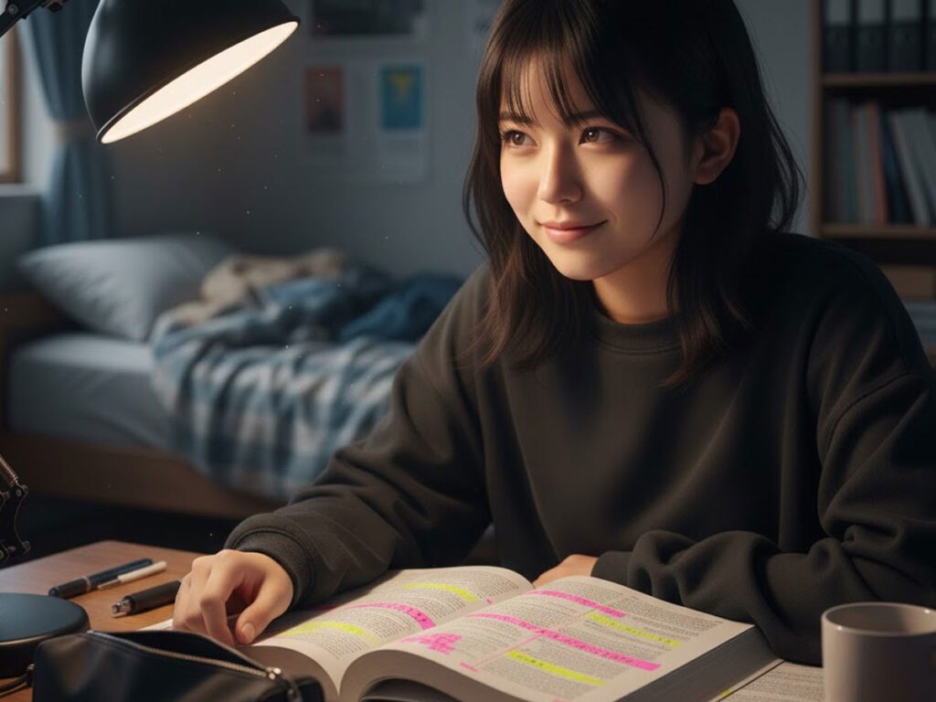 「三単現のs」が理解できて自信を深める女子中学生