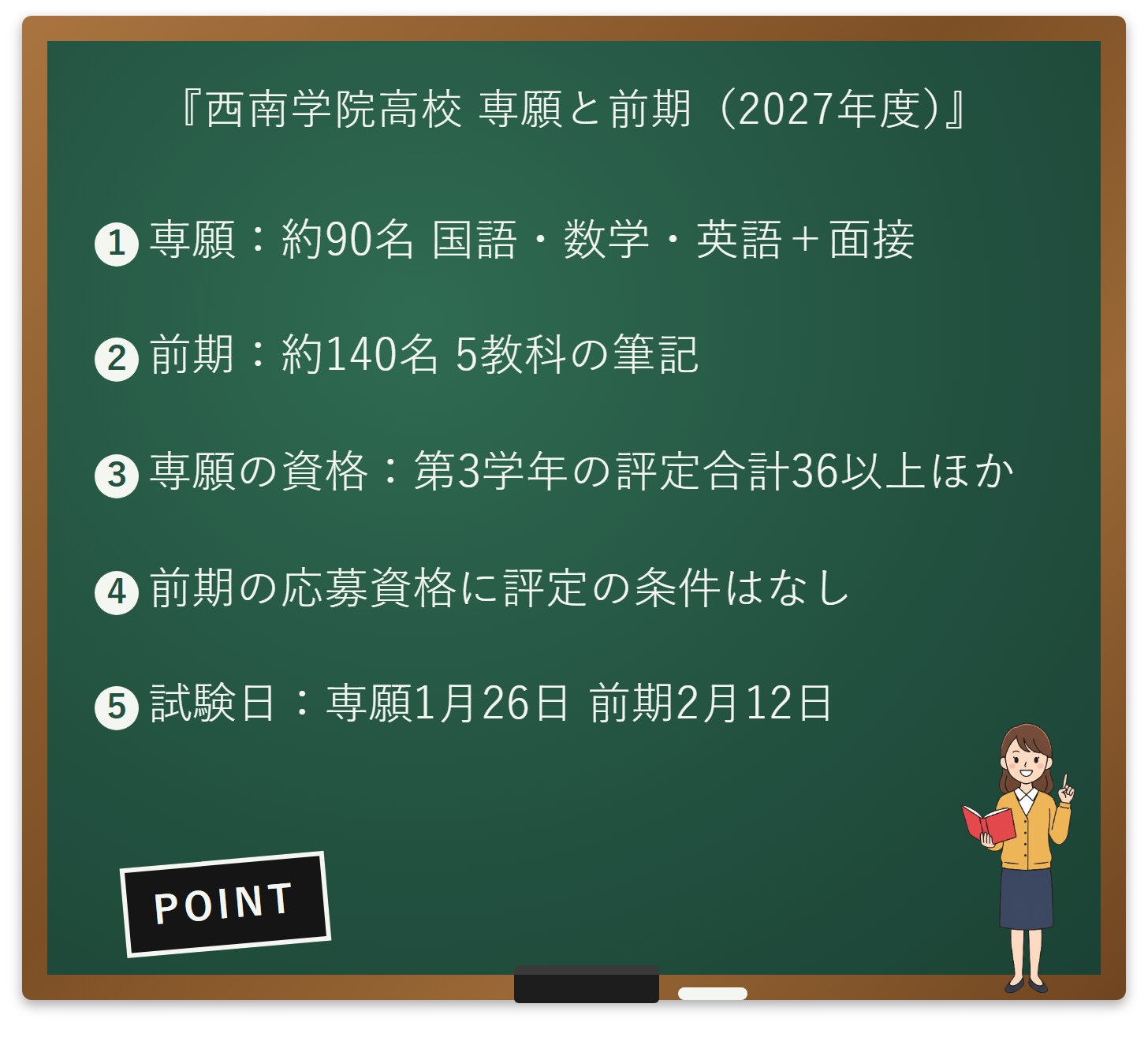 西南学院高校 専願と前期の違い